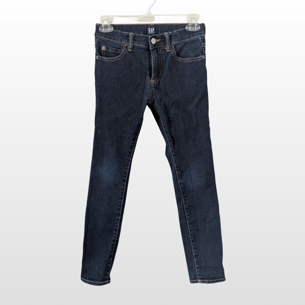 GAP Boys Stretch Skinny Dark Denim Jean Pants w/ ADJUSTABLE WAIST